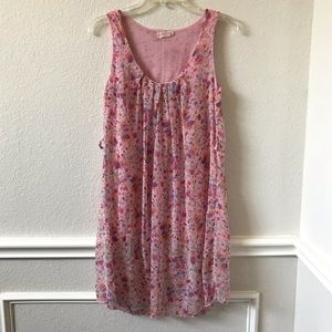 VTG Talia Benson Floral Sleeveless Silk Dress Made in Italy Size Medium